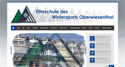 Desktop Screenshot of eliteschule-wintersport-oberwiesenthal.de